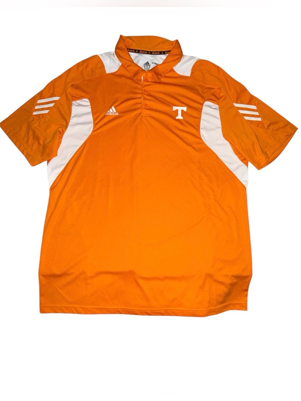 adidas Men’s Orange and White Polo Shirt Tennessee Volunteers 2xl
